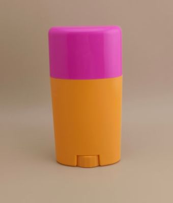 Συσκευασία Lip Balm Orange Big Smooth με Ροζ Καπάκι 0802 για Κραγιόν