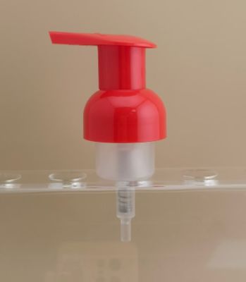 Νεαρή σχεδίαση κόκκινης πλαστικής αντλίας αφρού για μπουκάλια σαμπουάν