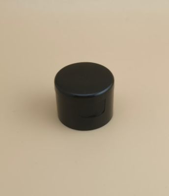 Μαύρο Πλαστικό Στρογγυλό Λείο Καπάκι για Καλλυντικά Μπουκάλια