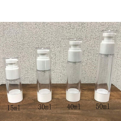 Περιβαλλοντικώς φιλικό 15ml 30ml 45ml 50ml Διαφανές Κενό PP πλαστικό κοντέινερ καλλυντικών συσκευασιών