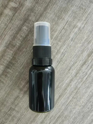 Αντλία ψεκασμού 15ml 30ml 50ml 100ml Tamper Evident με μαύρο γυάλινο μπουκάλι
