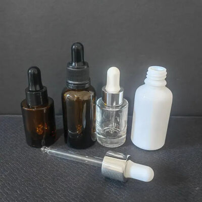 Χονδρική Empty Cosmetic Amber Glass Body Oil 15ml 20ml 30ml σταγονόμετρο