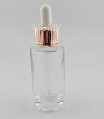 30 ml Διαφανές ορό περιποίησης δέρματος μπουκάλια αιθέριας ελαίας για γυαλί