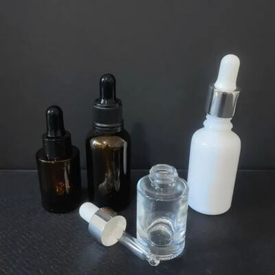 Υψηλής ποιότητας Προμηθευτής Amber Clear Boston 2oz Glass Essential Oil Bottle with Diropper 60ml για ορό