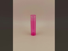 Μικρή, λεία, διαφανής συσκευασία ροζ Lip Balm για κραγιόν