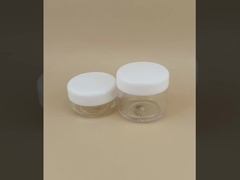 Προστασία του δέρματος Διαφανές πλαστικό βάζο κρέμα με βρόχο κάλυμμα και πιστοποίηση