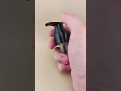 Γυαλιστερό Μαύρο Αντλία Λοσιόν Βιδωτή με Ριγέ K201-9 για Μπουκάλια Περιποίησης Δέρματος