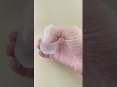 Στρογγυλή γωνιακή παχιά σόλα διαυγή γυάλινη φιάλη για θεμέλιο