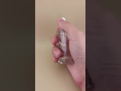 Λεπτός Σχεδιασμός Διαφανές Λείο Μικρό Τετράγωνο Μπουκάλι με Σταγονόμετρο για Ουσία