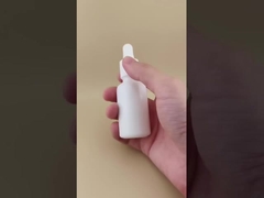 Λεπτός Σχεδιασμός Λευκό Λείο Στρογγυλό Μπουκάλι με Σταγονόμετρο για Περιποίηση Δέρματος