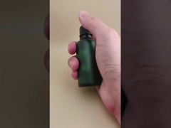 Λεπτός Σχεδιασμός Διαυγές Σκούρο Πράσινο Μπουκάλι με Σταγονόμετρο για Ουσία