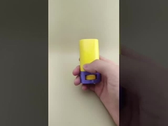 Κίτρινη και μωβ συσκευασία απαλής μαλακίας χειλιών για κραγιόν