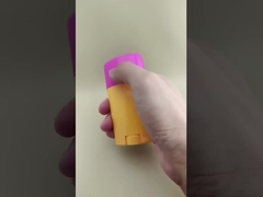 Συσκευασία Lip Balm Orange Big Smooth με Ροζ Καπάκι 0802 για Κραγιόν