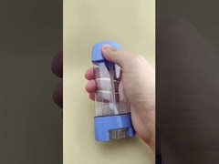 Διαυγή ομαλή συσκευασία με μπλε καπάκι για κραγιόν