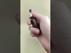 Νεαρό σχεδιασμό Μικρό διαυγές καφέ ομαλό στρογγυλό μπουκάλι σταγονιού για φροντίδα του δέρματος