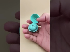 Κυανό Πλαστικό Λείο Ματ Σφαιρικό Καπάκι για Καλλυντικά Μπουκάλια