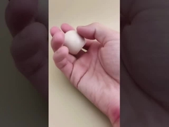 Λευκό πλαστικό λείο σφαιρικό καπάκι για καλλυντικά μπουκάλια