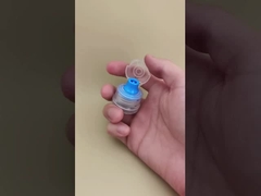 Όμορφο Σχέδιο Διαφανές Πλαστικό Στρογγυλό Ριγωτό Καπάκι για Φιάλες Περιποίησης Δέρματος