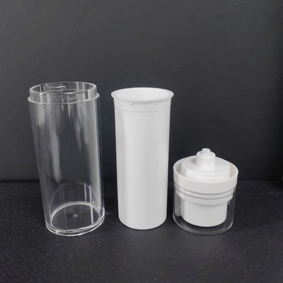 Δυνατότητα 50 ml-120 ml Φιάλη αντλίας χωρίς αέρα σε λευκό μαύρο Διαφανές