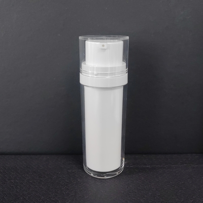 Δυνατότητα 50 ml-120 ml Φιάλη αντλίας χωρίς αέρα σε λευκό μαύρο Διαφανές