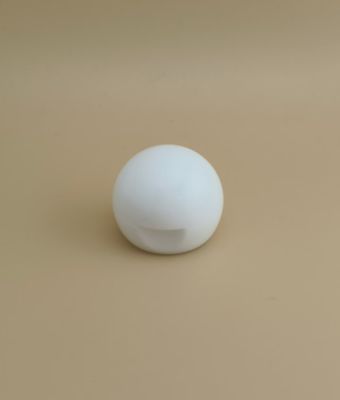 Λευκό πλαστικό ομαλό σφαιρικό καπάκι για μπουκάλια καλλυντικών