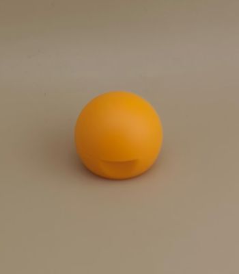 Κίτρινο Πλαστικό Λείο Ματ Σφαιρικό Καπάκι για Φιάλες Καλλυντικών