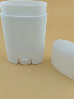 Λευκό Custom Color Οβάλ σχήμα PP πλαστικό καλλυντικό αποσμητικό μπουκάλι Stick