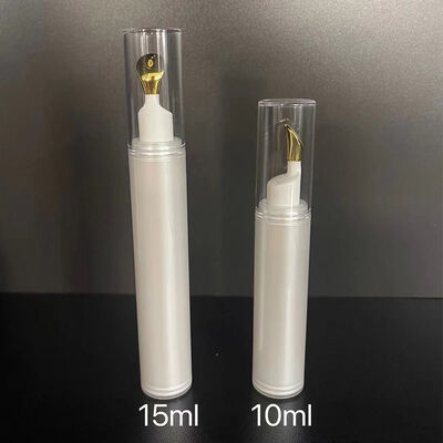 10 ml 15 ml Μίνι μπουκάλι αντλίας χωρίς αέρα PP πλαστικό οπτικό ορό κρέμα μπουκάλι χωρίς αέρα