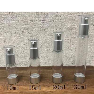 10 ml 15 ml Μίνι μπουκάλι αντλίας χωρίς αέρα PP πλαστικό οπτικό ορό κρέμα μπουκάλι χωρίς αέρα