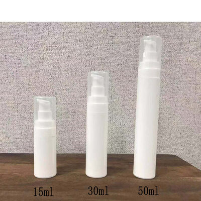 30 ml PP πλαστικό στρογγυλό κύλινδρο άνετο μπουκάλι καθαρό καπάκι PP άνετη αντλία φροντίδα του δέρματος