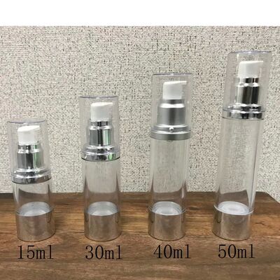 30 ml 50 ml λευκό διαυγές αέρα χωρίς μπουκάλι αντλία κενό καλλυντική λοσιόν αντλία μπουκάλι