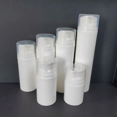 Άδειο μίνι διαφανές κενό 30 ml μπουκάλι ABS πλαστικής λοσιόν με λευκό καπάκι αντλίας χωρίς αέρα