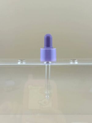Προσαρμοσμένο 18/412 Matte Rubber Dropper Cap για πλαστικό μπουκάλι αιθέριας πετρελαίου