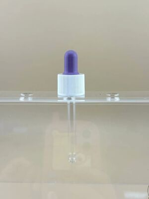 Προσαρμοσμένο 18/412 Matte Rubber Dropper Cap για πλαστικό μπουκάλι αιθέριας πετρελαίου