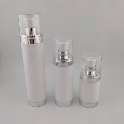 15 ml 30 ml 50 ml AS στρογγυλά διαφανή μαύρα μπουκάλια χωρίς αέρα κατά παραγγελία