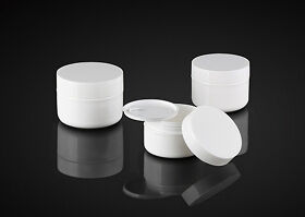 μια σειρά καλλυντικών συσκευασιών Lotionskin Cream Jar για φροντίδα προσώπου