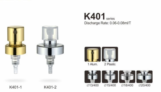 18mm 20mm Αλουμινίου Crimp αντλία Αρωματικό ψεκαστήρα Fine Mist ψεκαστήρα K401