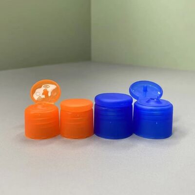 Οκτάγωνο σχήμα 24mm Flip Top Caps πλαστικό ειδικό σχήμα Snap Caps