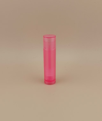 Μικρή, λεία, διαφανής συσκευασία ροζ Lip Balm για κραγιόν