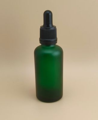 Λεπτός Σχεδιασμός Διαυγές Σκούρο Πράσινο Μπουκάλι με Σταγονόμετρο για Ουσία