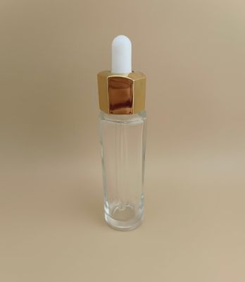 Προσαρμοσμένο Διαφανές Μπουκάλι Σταγονόμετρο με Δυνατότητα CRC και Ωραίο Σχέδιο Πολυγώνου Προσφέροντας Ανθεκτική Λύση Συσκευασίας για Ουσία