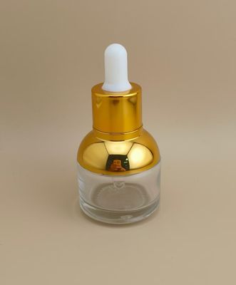 Υπέροχο Στρογγυλό Διαφανές Μπουκάλι με Σταγονόμετρο για Ουσία