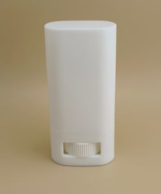 Συσκευασία Λευκού Πλαστικού για Lip Balm με Επίπεδο και Λείο Χείλος, Δυνατότητα Κλεισίματος CRC, Κατάλληλο για Κραγιόν και Καλλυντικές Συσκευασίες