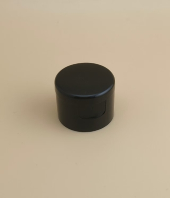 Μαύρο Πλαστικό Στρογγυλό Λείο Καπάκι για Καλλυντικά Μπουκάλια