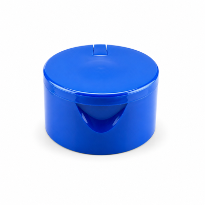 Μπλε χρώμα 24/410 πλαστικό κάλυμμα Flip Top Cap για μπουκάλι καλλυντικών
